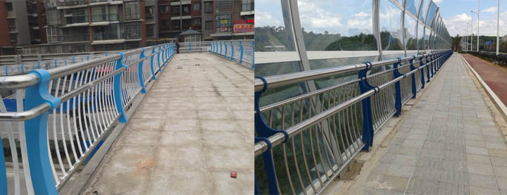 贵州桥梁人行栏杆安装